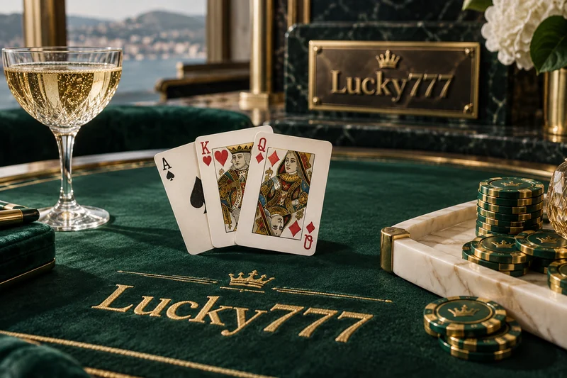 Lucky777 ကတ်ဂိမ်းကဏ္ဍအတွက် ကတ်နှင့် ချပ်ပြားပုံ