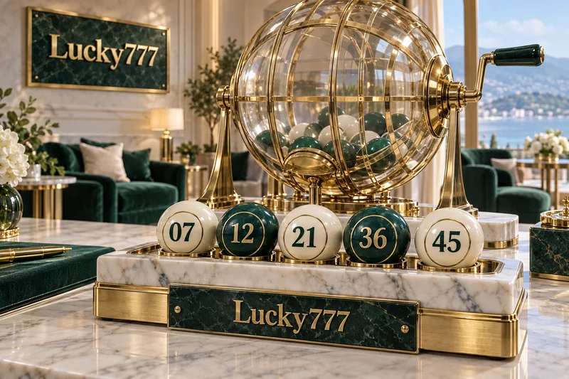 Lucky777 ထီပုံ — 07၊ 12၊ 21၊ 36၊ 45 နံပါတ်ပါ ထီဘောလုံးများ