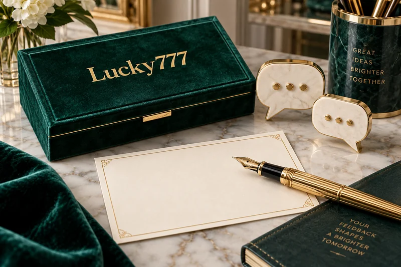 Lucky777 စာဖတ်သူများ၏ အကြံပြုချက်အတွက် စာရေးကိရိယာပုံ